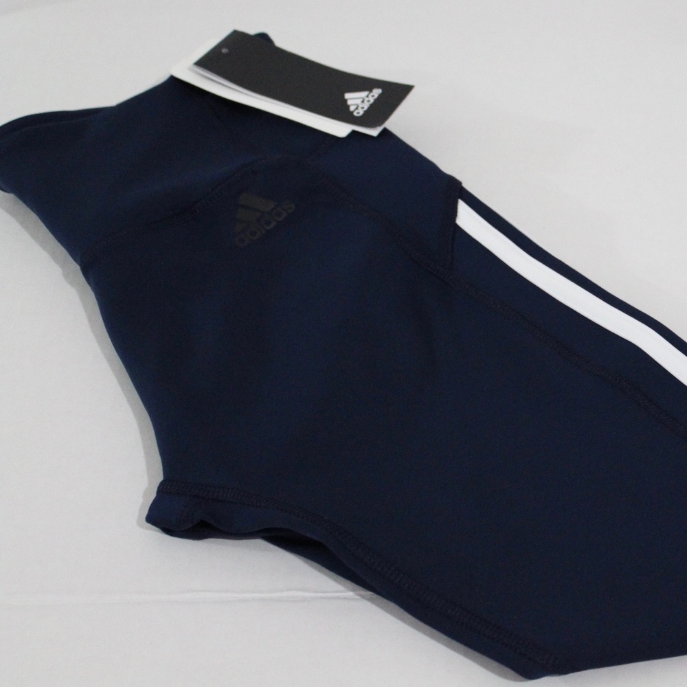 NWT Adidas Dark Blue High Rise Pants Women's Small